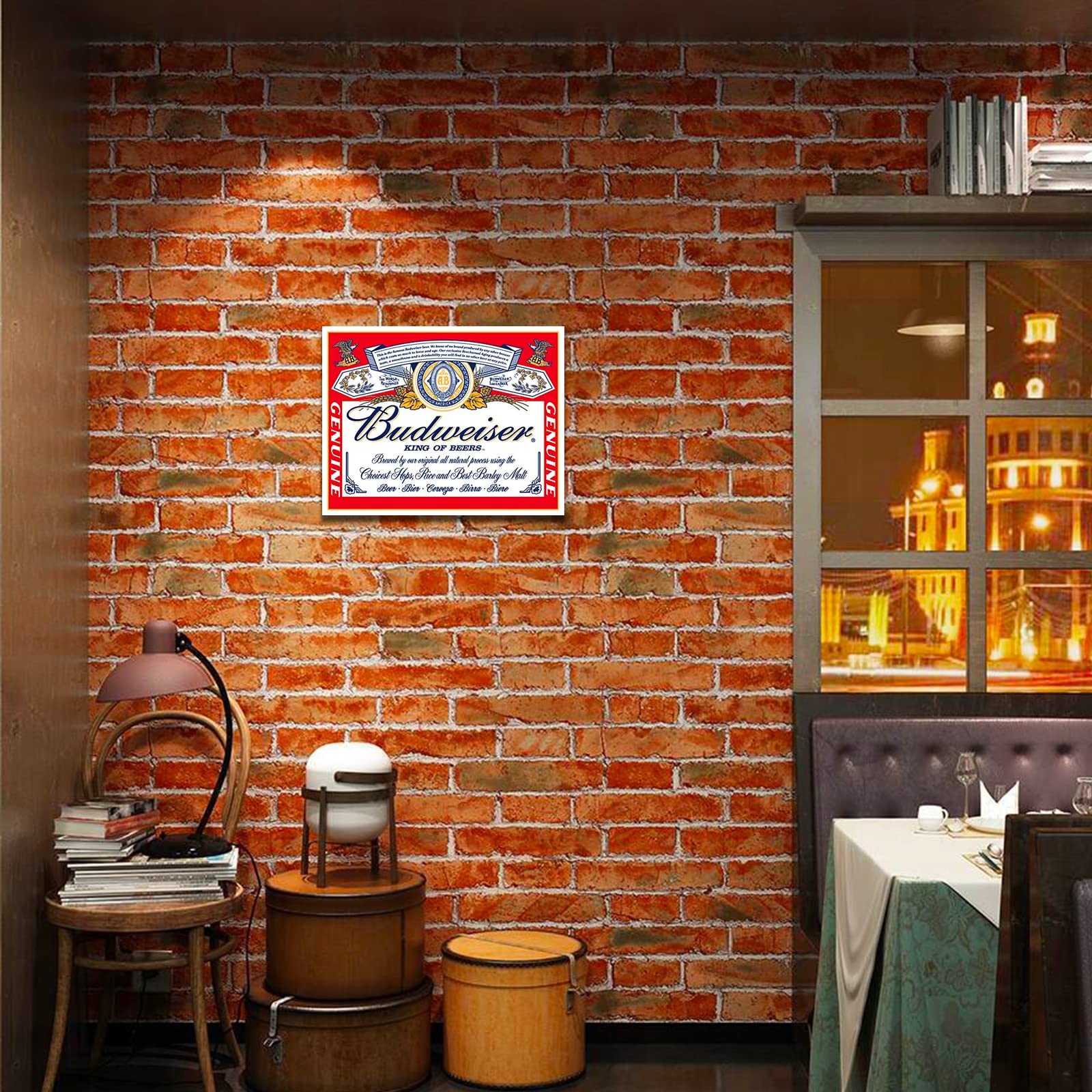 Amazon.com: Desperate Enterprises Budweiser - Label Tin Sign