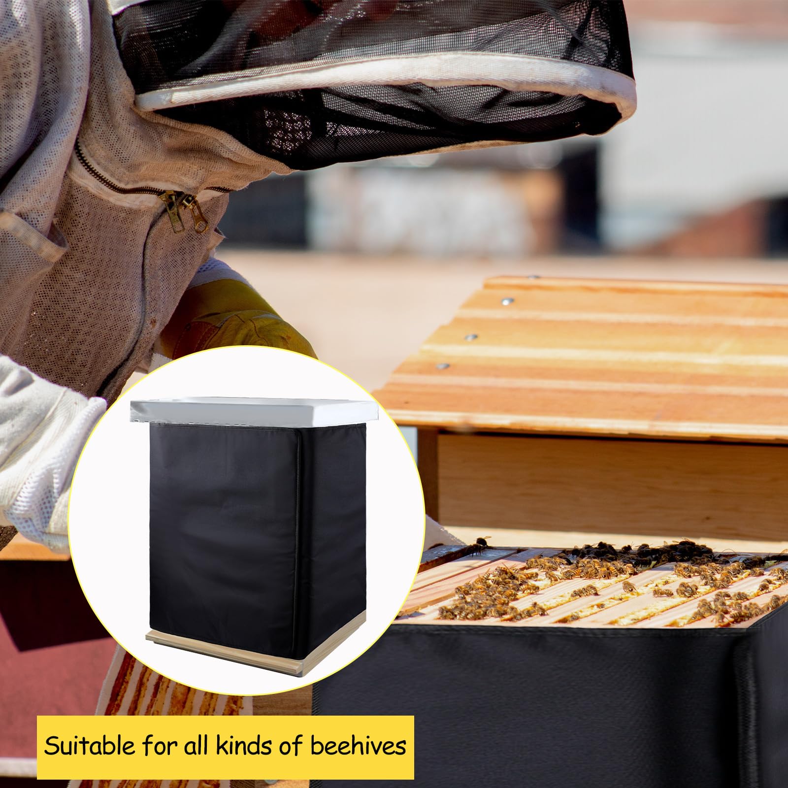 Housse De Ruche D'hiver Réglable Avec Matériau Et Protection