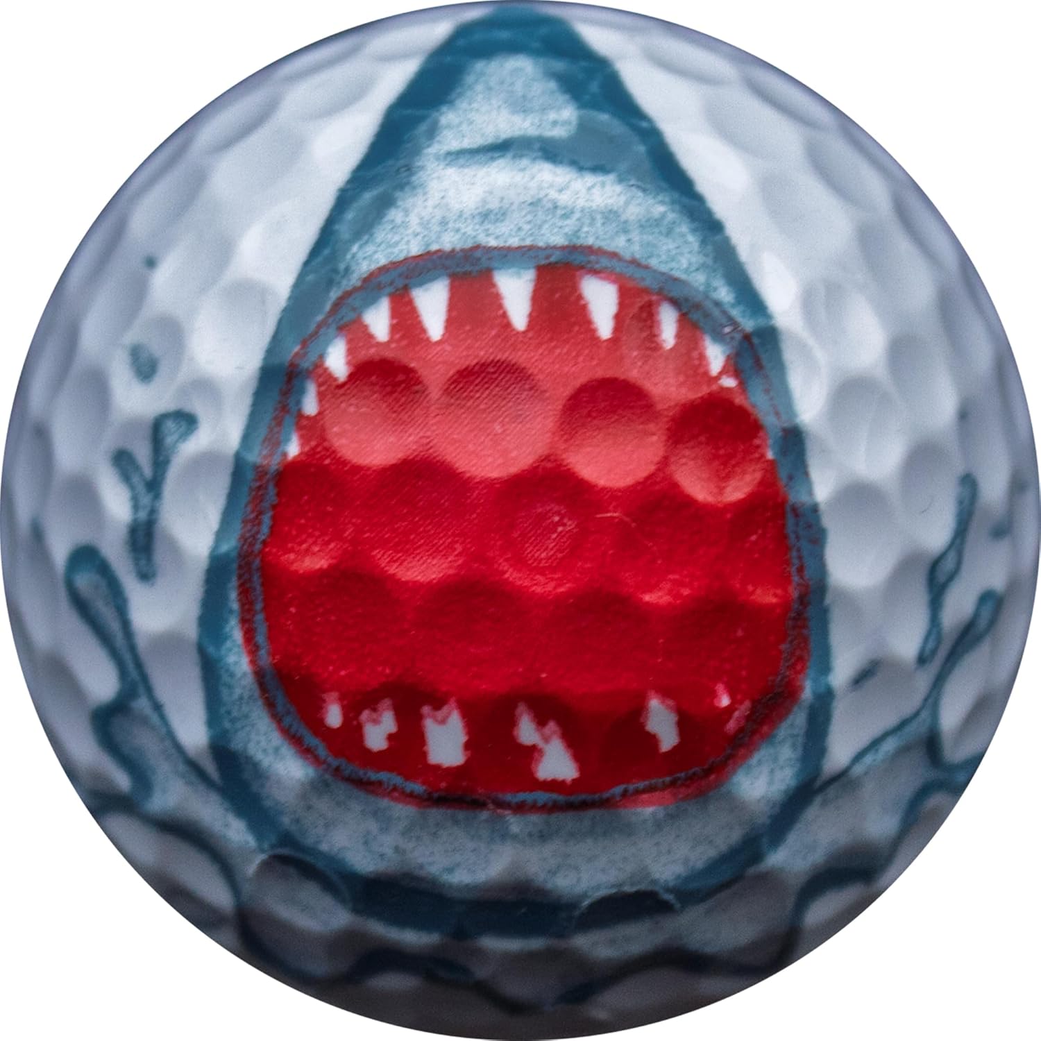 GBM Shark Golf Balls – Shark Design Collectible and Playable Golf Balls for Tournaments, League Play and Unique Gifts for Men and Women, 12-Pack