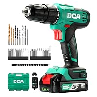 DCA 20V Akku-Schlagbohrschrauber Set 40 Nm mit Zubehör