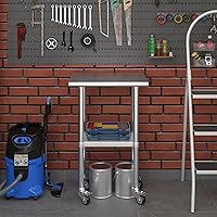 Vista 80 de Mesa de trabajo de acero inoxidable, mesa de metal