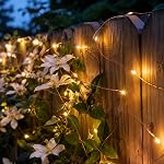 30.5 m/100 ft Solar Fairy Lights, 300 LED, 8 Modes | Waterproof Copper Wire Outdoor Lights with 6.5FT Lead Wire for Patio, Garden, Fence, Tree, Wedding and Christmas Decor