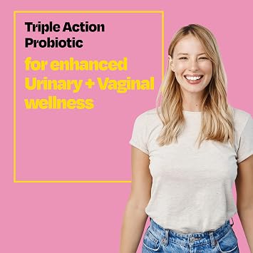 Cystex 3-in-1 Urinary Tract Probiotic for Women - Prebiotic, Probiotic & Cranberry Supplement for UTI & Yeast Infection Support - Vaginal pH Balance & Flora Support - Urinary Health - 30 Capsules