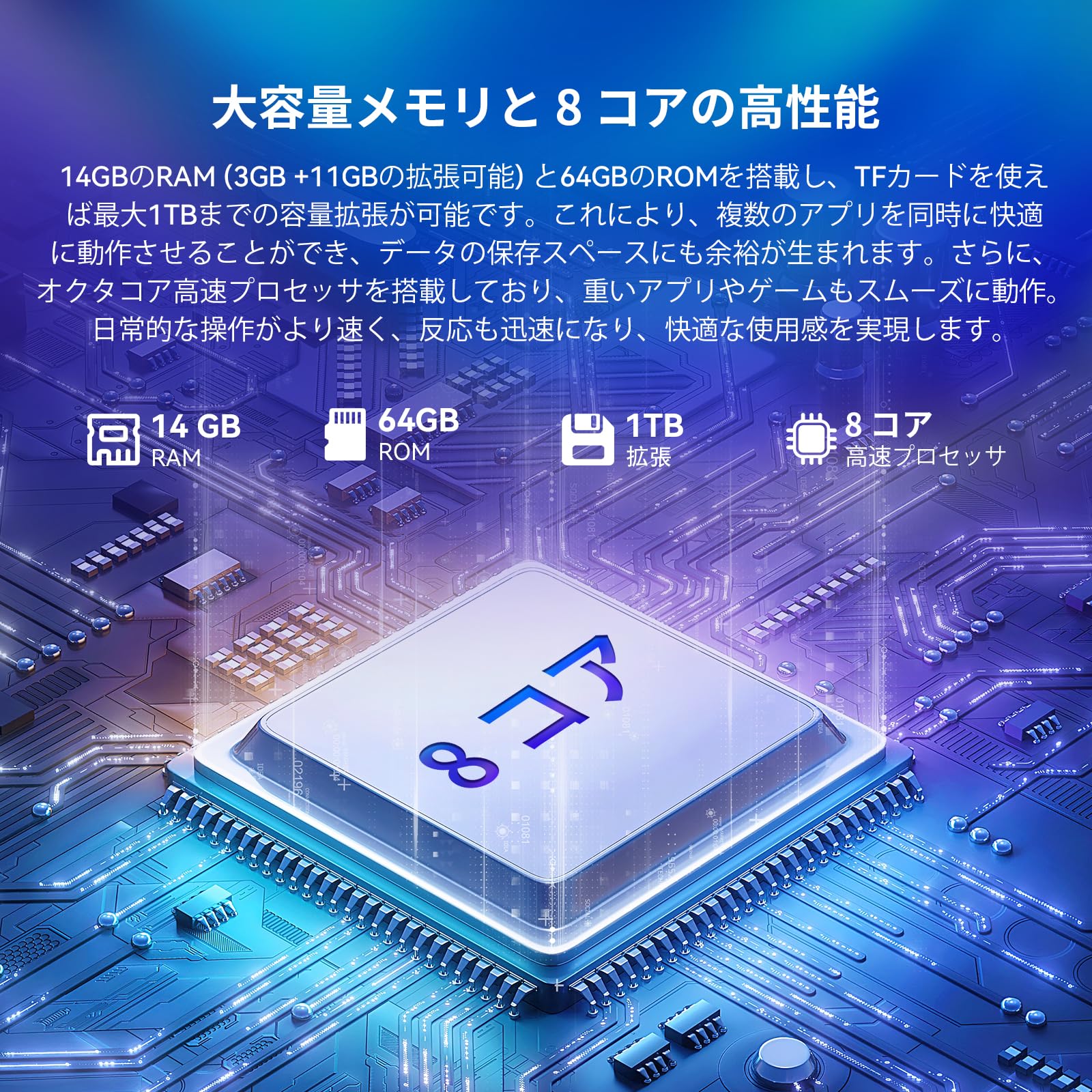 Amazon.co.jp: タブレット 10インチ - 14GB+64GB+1TB拡張 8コアCPU