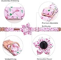 Vista 85 de Lionheart glory Collar de perro con bandera estadounidense, collar de flores para perro del 4 de julio, resistente y ajustable, collar patriótico