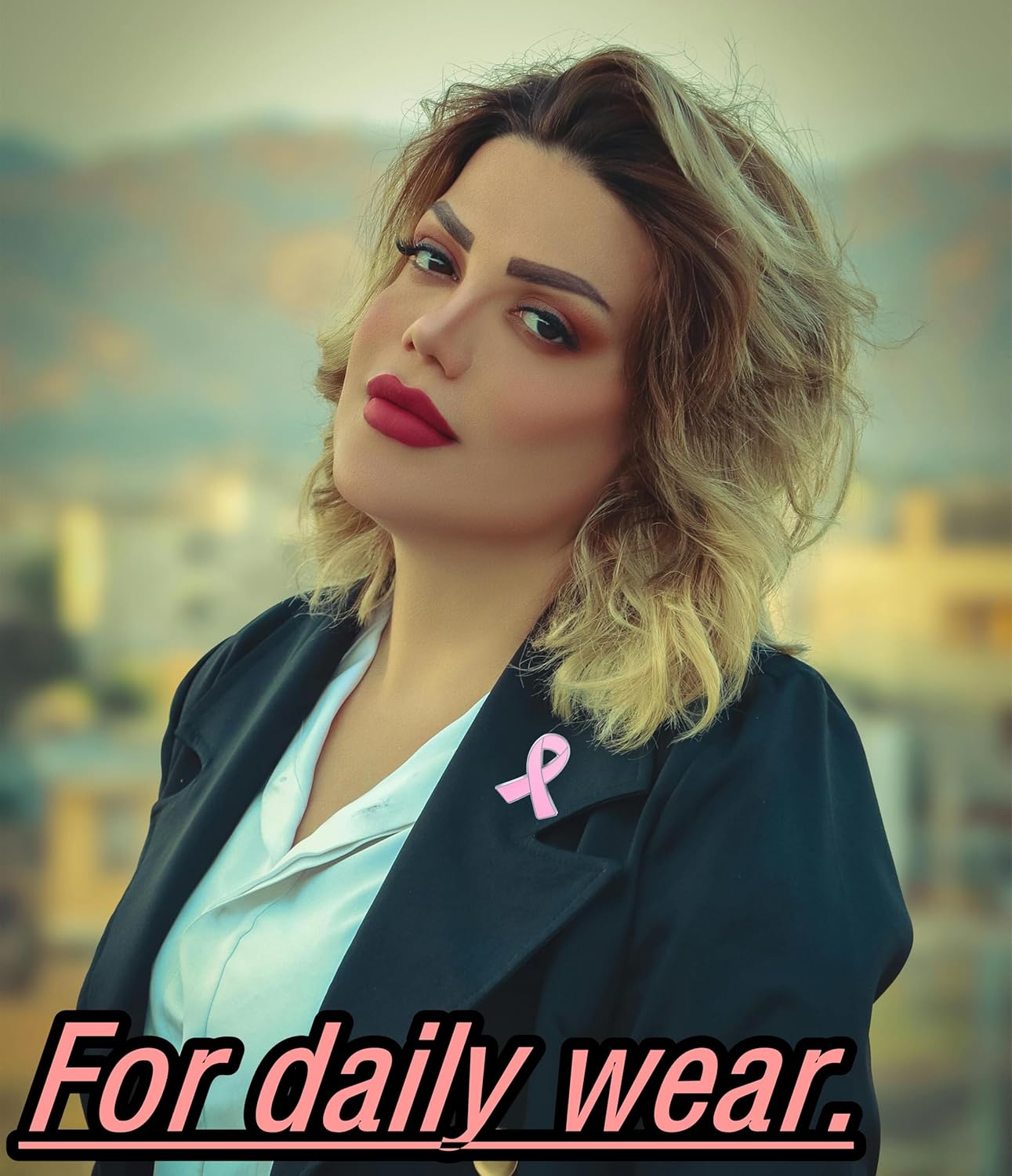 25/50/100/200 pieces pink ribbon pins breast cancer awareness enamel lapel pin for Women Breast Cancer Awareness Brooch pins Charity Public Social Event badge bulk - Image 8