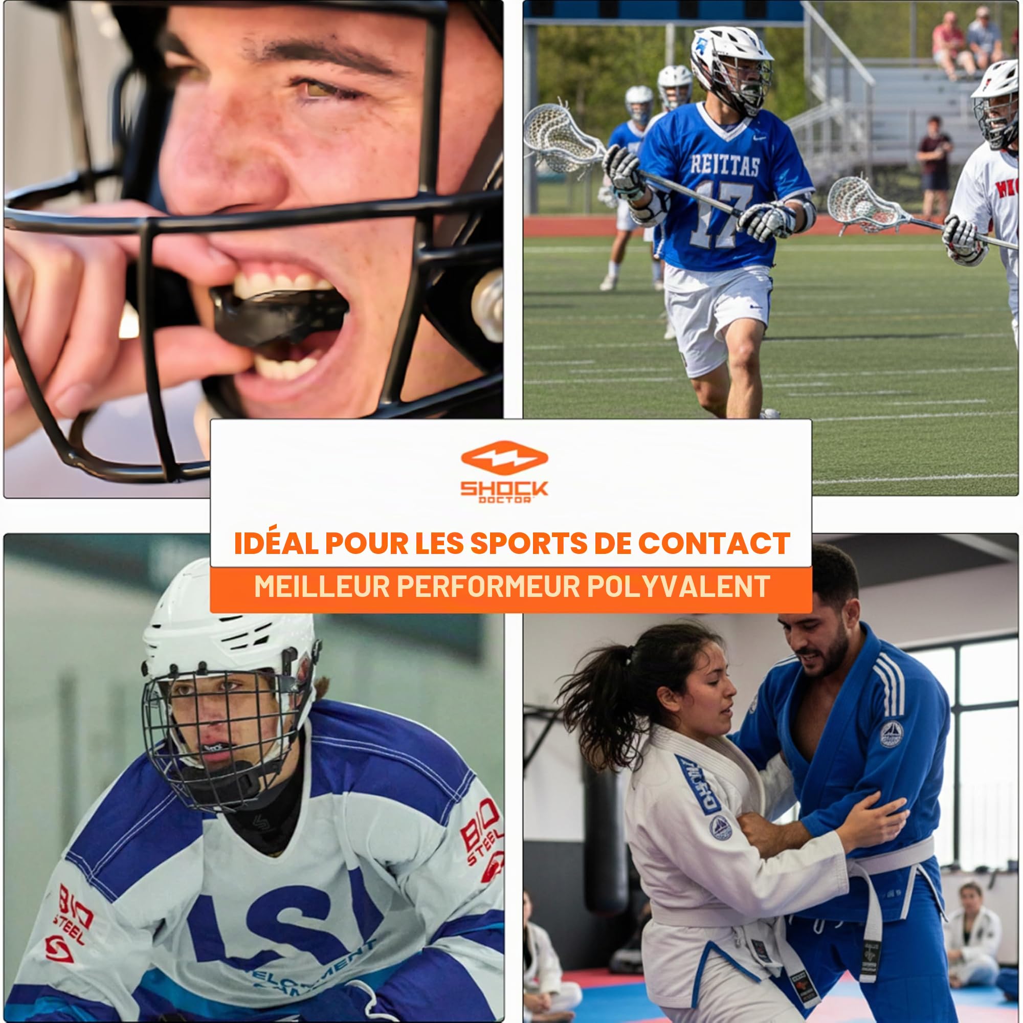 Shock Doctor Nano Double Fight Protège-Dents Mixte