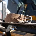 Carhartt mens Durable Full Grain Saddle Leather Classic Belts, W/Rugged Antique Nickle HardwareSaddle Leather Classic Belts