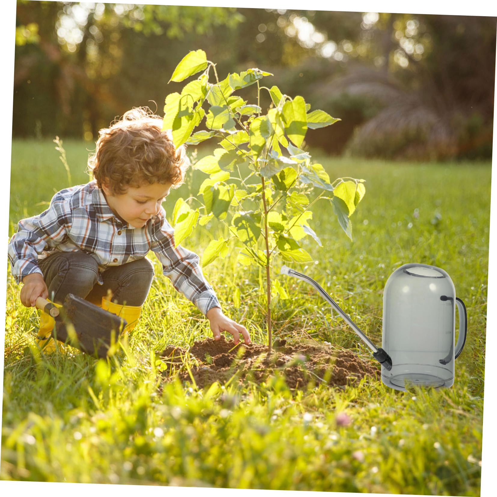Annaffiatoio da Giardino 2l in Abs e Acciaio Inox Beccuccio