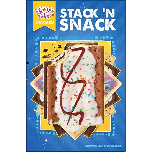 Vista 6 de Pop-Tarts Pasteles para tostadora, comida para el desayuno y aperitivos para niños, fresa sin glaseado, caja de 10.15 libras (96 unidades)