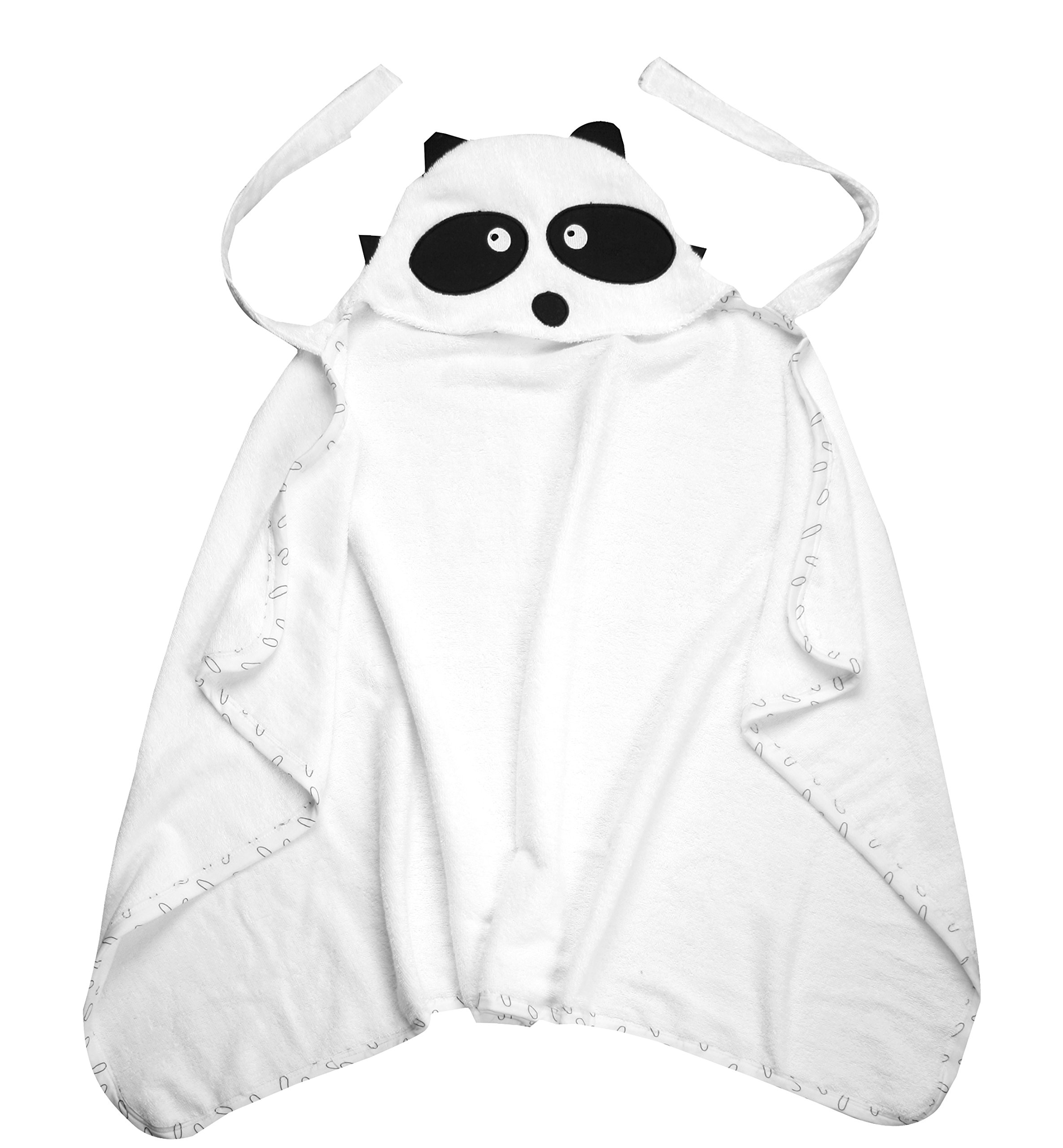 Serviette à capuche blanc XL grand drap de bain absorbant
