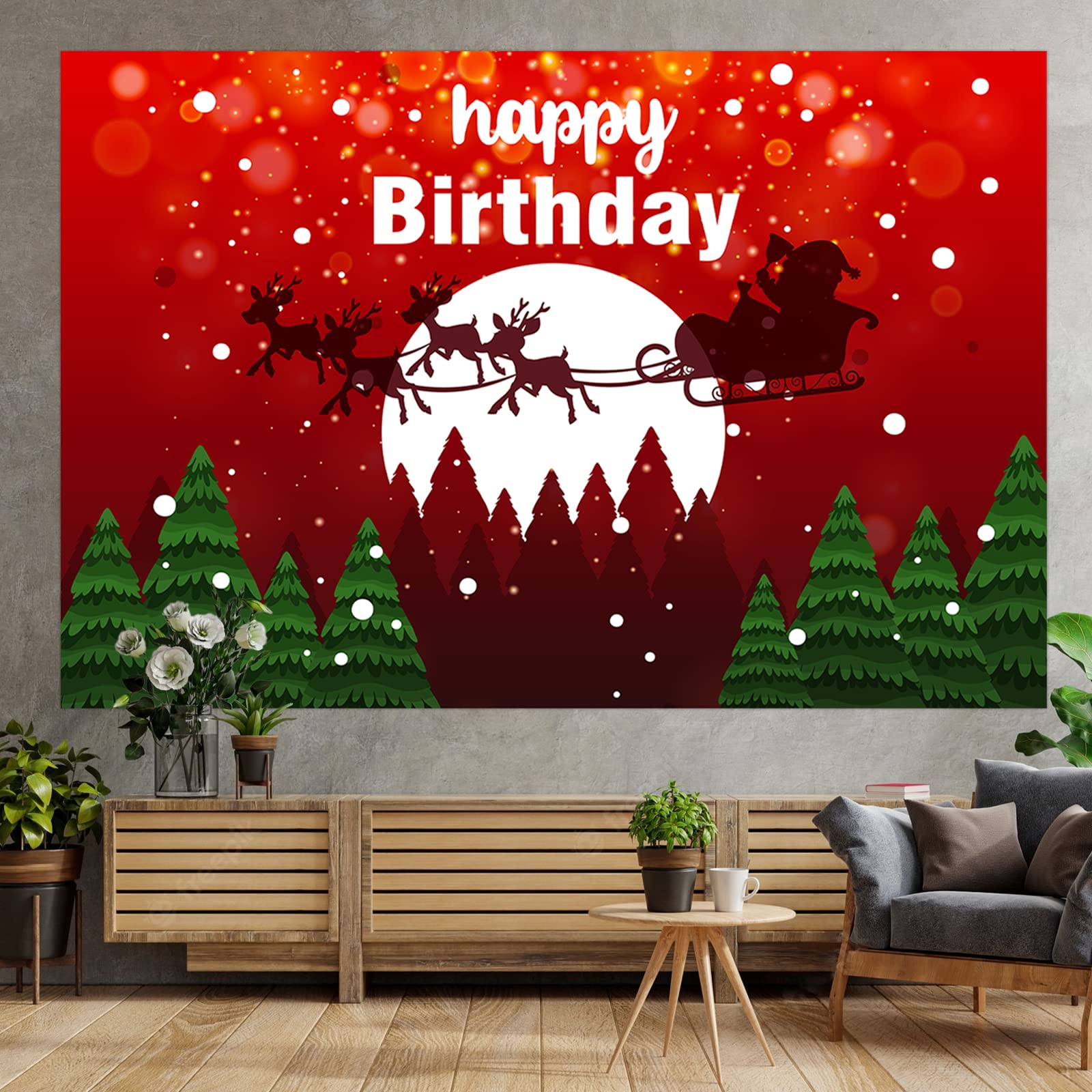 Happy Birthday Banner – Großes Party-Banner 180x119 Cm Aus Modestoff
