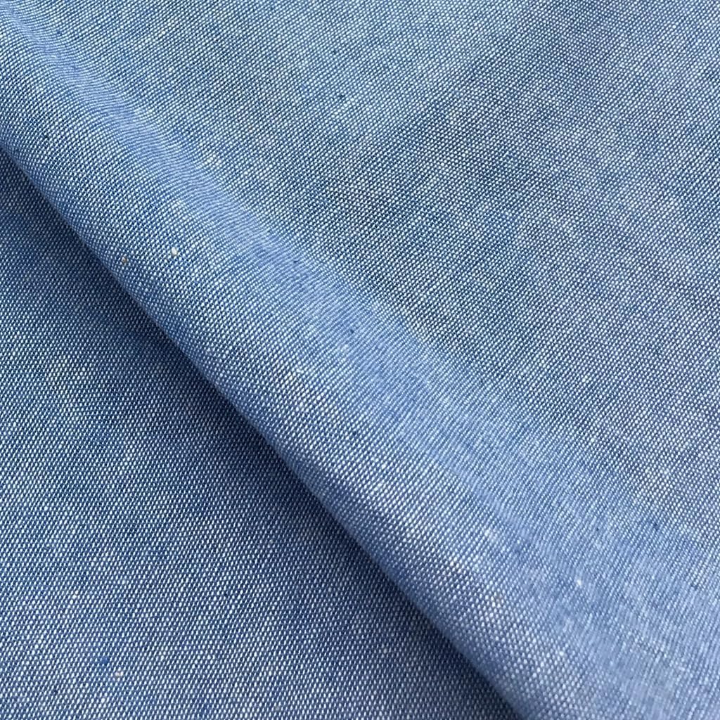 Light Blue Chambray 3.5oz 100% Cotton Fabric for Shirt Dress Home Decor Width 57 Inch (2 Yard pre Cut)