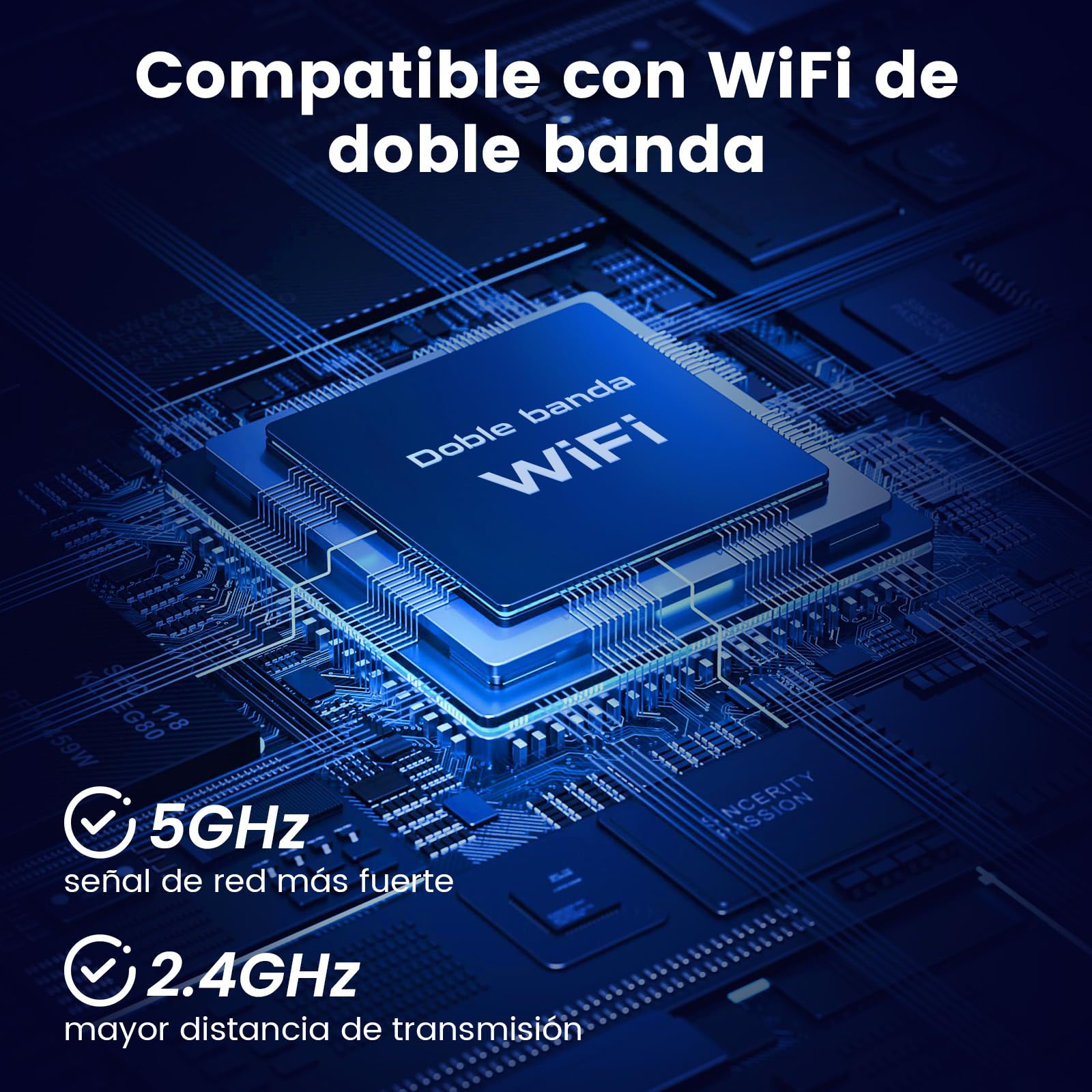 Camara Vigilancia WiFi Exterior Bateria 5200mAh-Almacenamiento en la Nube Gratuito, Montaje Magnético Camara Vigilancia Exterior 5GHz&2,4GHz WiFi,Detección de Movimiento,Visión Nocturna Color IA, IP66