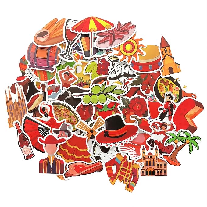 Pegatinas España para Maletas y Scrapbooking