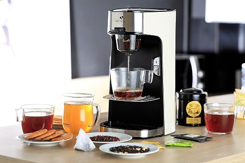 Senya Machine à thé crème Tea Time, théière électrique compatible thé vrac ou sachet, avec infuseur amovible 1415 W, SYBF-CM013C - 3