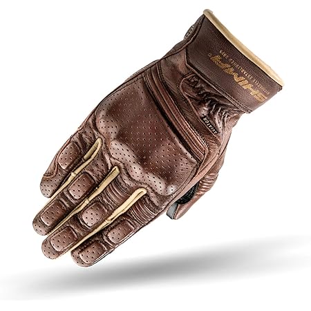 Shima Caliber Lady Damen Retro Vintage Custom Sommer Leder Motorradhandschuhe Braun Grosse S Amazon De Auto