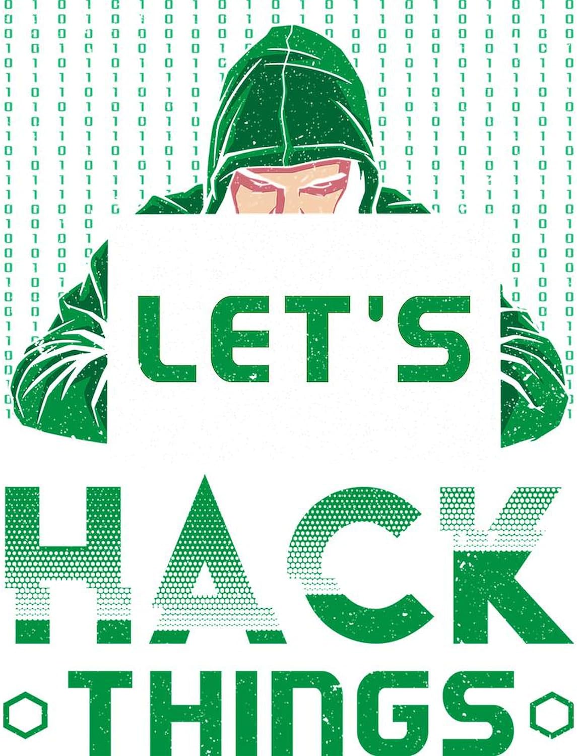 CafePress Hacker Computer Code Let's Hack Cybersecurity Super Soft Fleece Plush Throw Blanket, 60"x50"