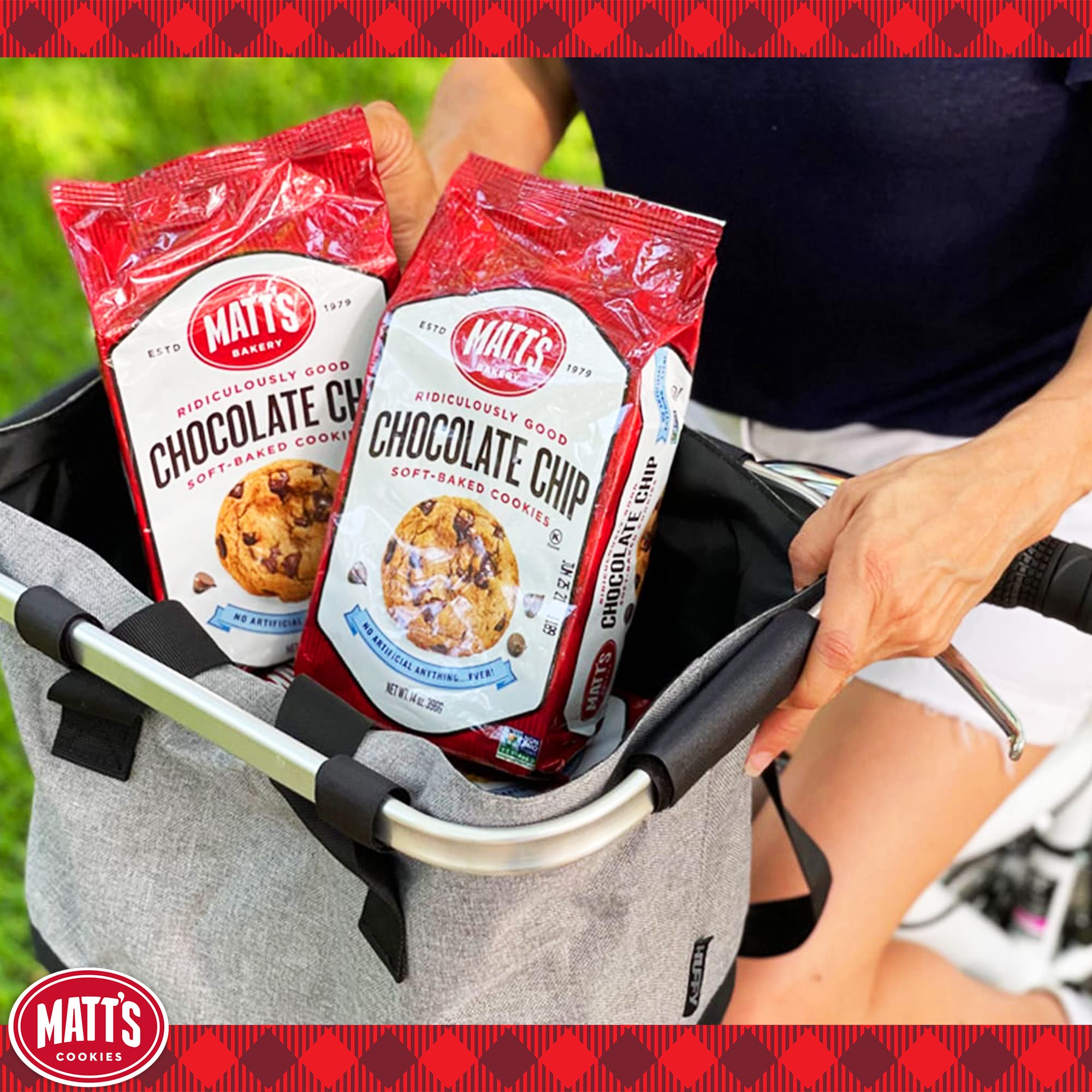 Matt's Cookies, Biscotti al Cioccolato, Biscotti Al Forno Morbido, Non OGM, 6 x 396g