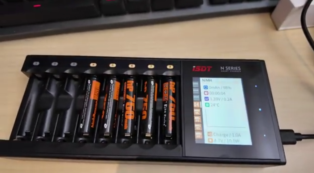 Amazon.com: ISDT N8 8-Bay Fast Battery Charger AA AAA with LCD