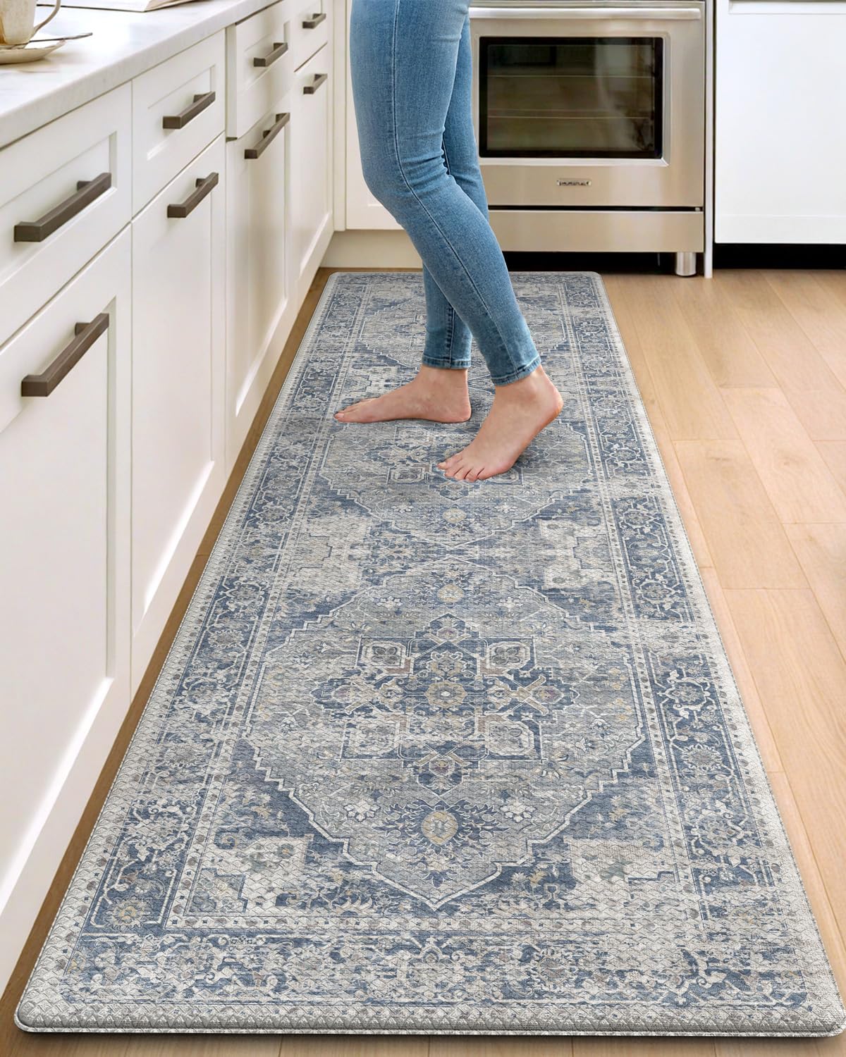 Tapis de sol de cuisine anti-fatigue étanche en mousse mémoire