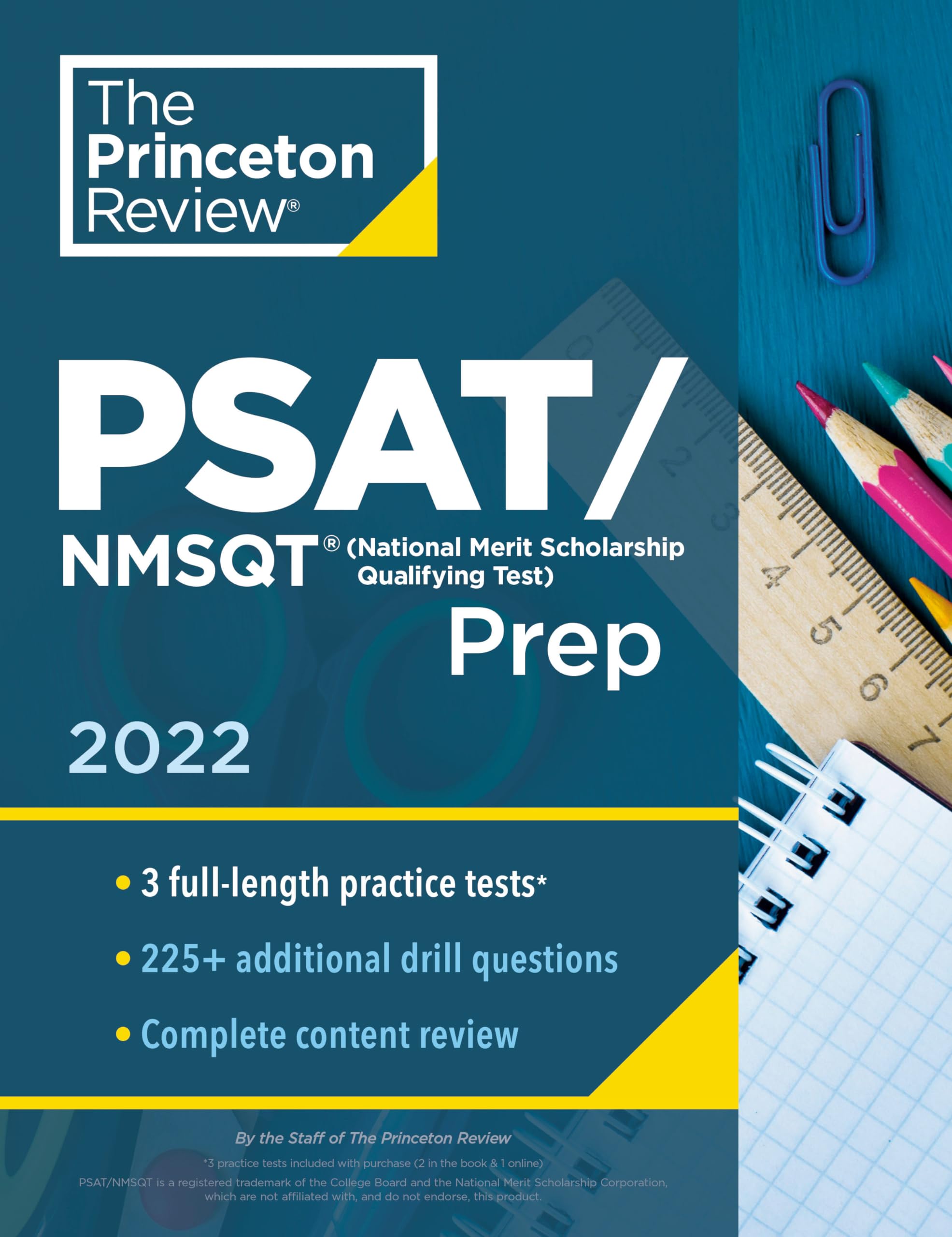 Princeton Review PSAT/NMSQT Prep, 2022: 3 Practice Tests + Review & Techniques + Online Tools (2022) (College Test Preparation)
