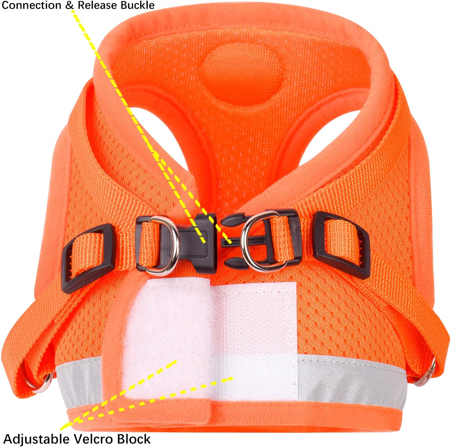 Cat Harnesses and Puppy Harness with Leashes Set, Escape Proof Cat