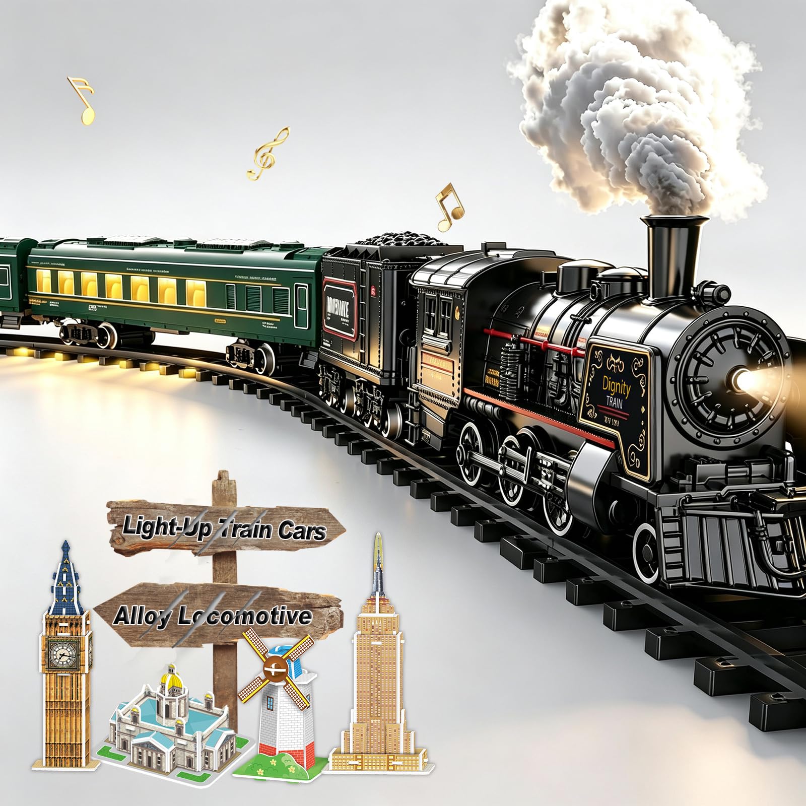 BUBUQE Alloy Electric Train Set