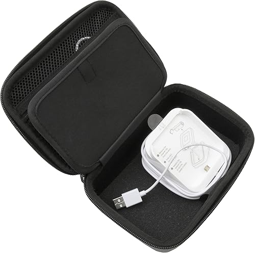 CASEMATIX Funda para lector de tarjetas portátil, compatible con muelle sin contacto cuadrado y lector de chips, lector de chips, cables USB y