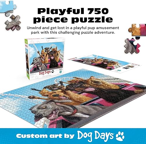 Miniatura 2 de Buffalo Games - Diversión en la corteza de la diversión - Lucia Heffernan - Rompecabezas de 750 piezas para adultos - Rompecabezas de perro