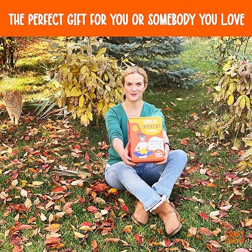 Miniatura 6 de CraftStarter Kit de ganchillo para principiantes adultos y niños. Incluye todos los suministros de ganchillo (hilo, ganchillo de madera,