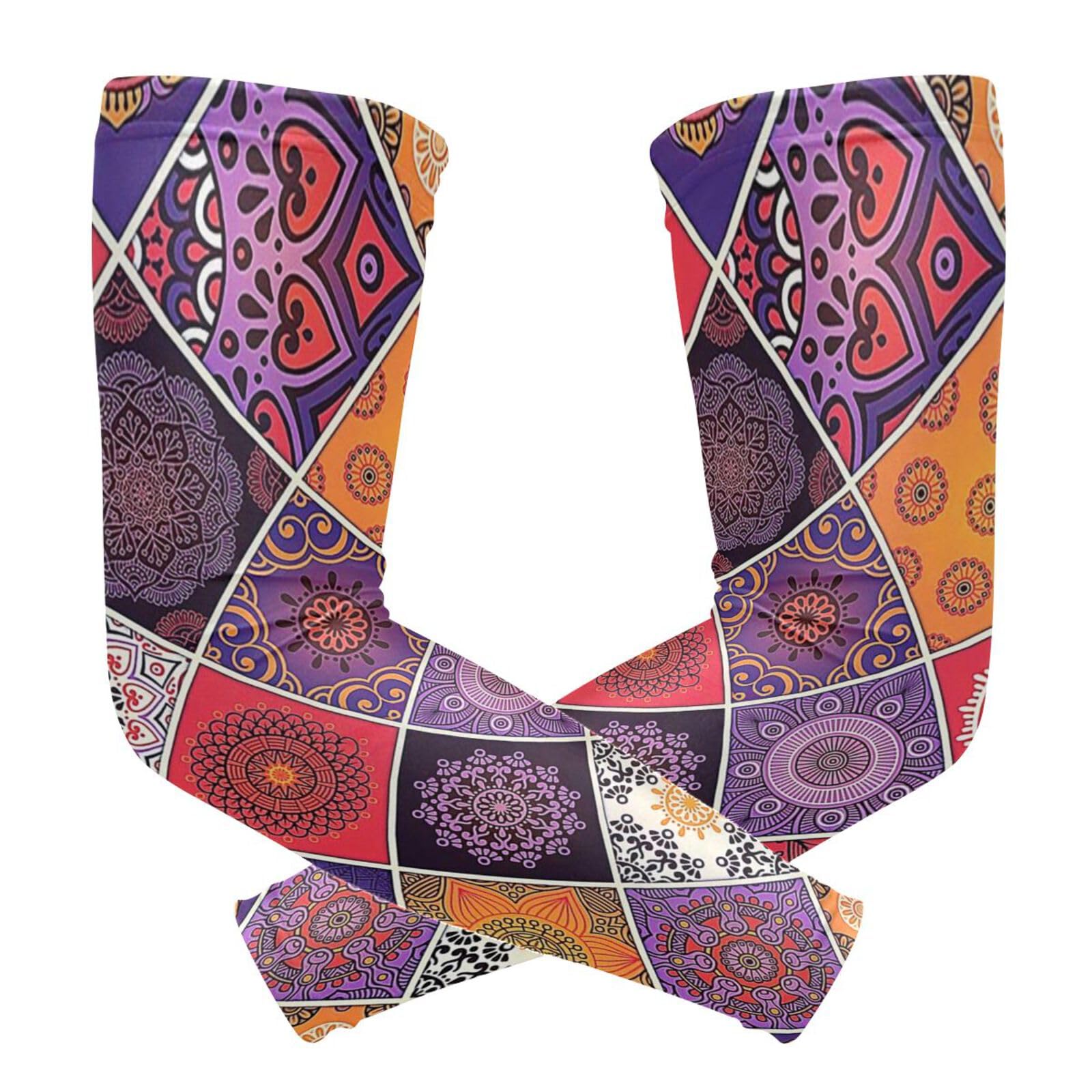 QwThum Arm Sleeves for Women Men UV Sun Protection Cooling Sports Sleeve Work Sports for Football Running Golf Fishing