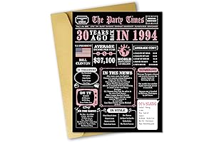 Jumbo 30th Birthday Card, Unique, Happy Birthday Card for Wife