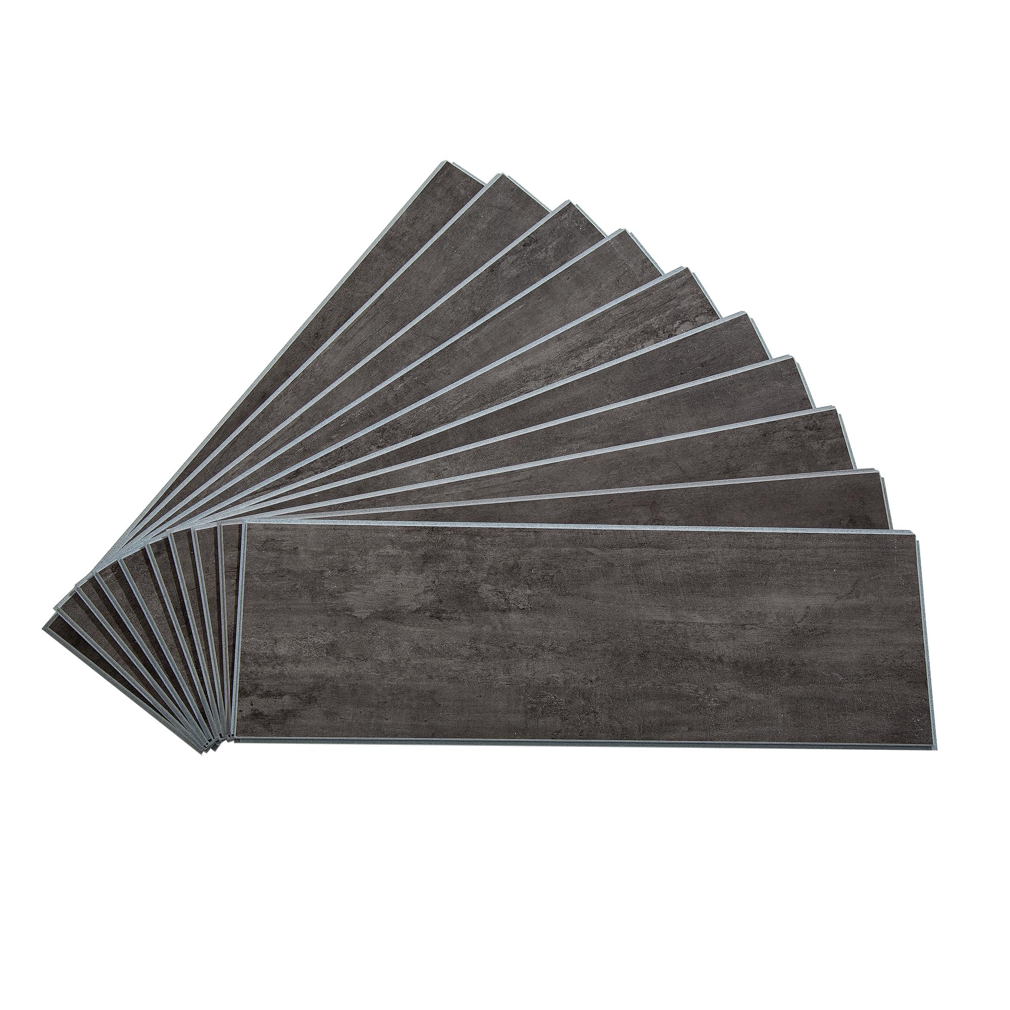 Palisade 22.8 in. x 7.31 in. Vinyl Wall Tiles in Ashen Slate (10 Pack)
