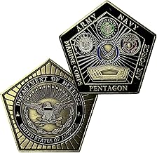 Pentagon Challenge Coin – Department of Defense Military Challenge Coin – Honors All Branches – Collectible Pentagon Department of Defense Challenge Coins for Veterans, Military Gifts & Display