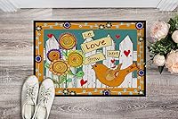 Vista 132 de Caroline's Treasures PJC1117JMAT - Felpudo para puerta delantera de 24 x 36 pulgadas, tapete antideslizante lavable de pelo bajo, 24 x 36 pulgadas