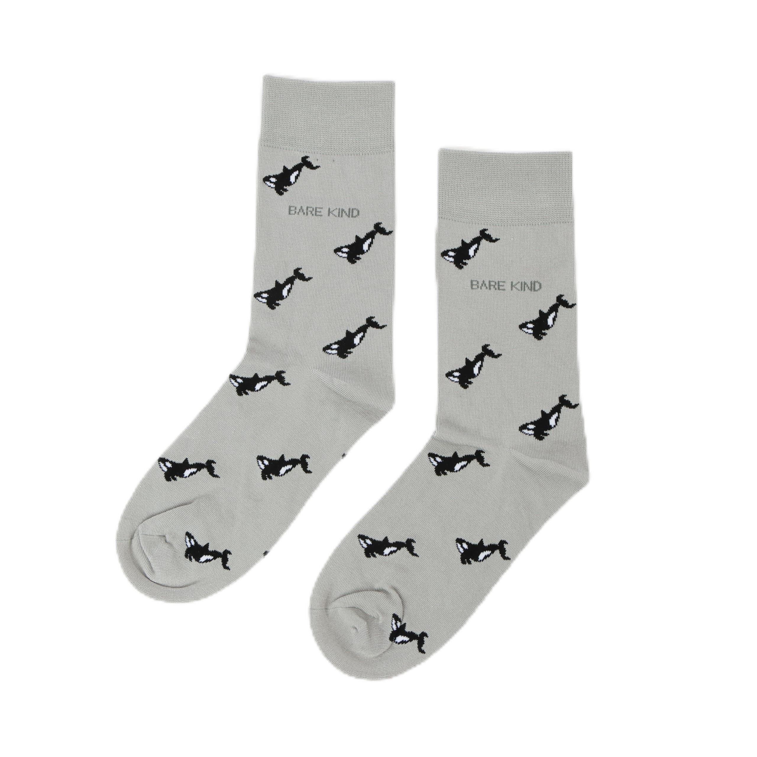 Bare Kind Unisex Orca Motif Bamboo Adult Socks (Uk, Numeric, 4, 7, Regular, Regular, )