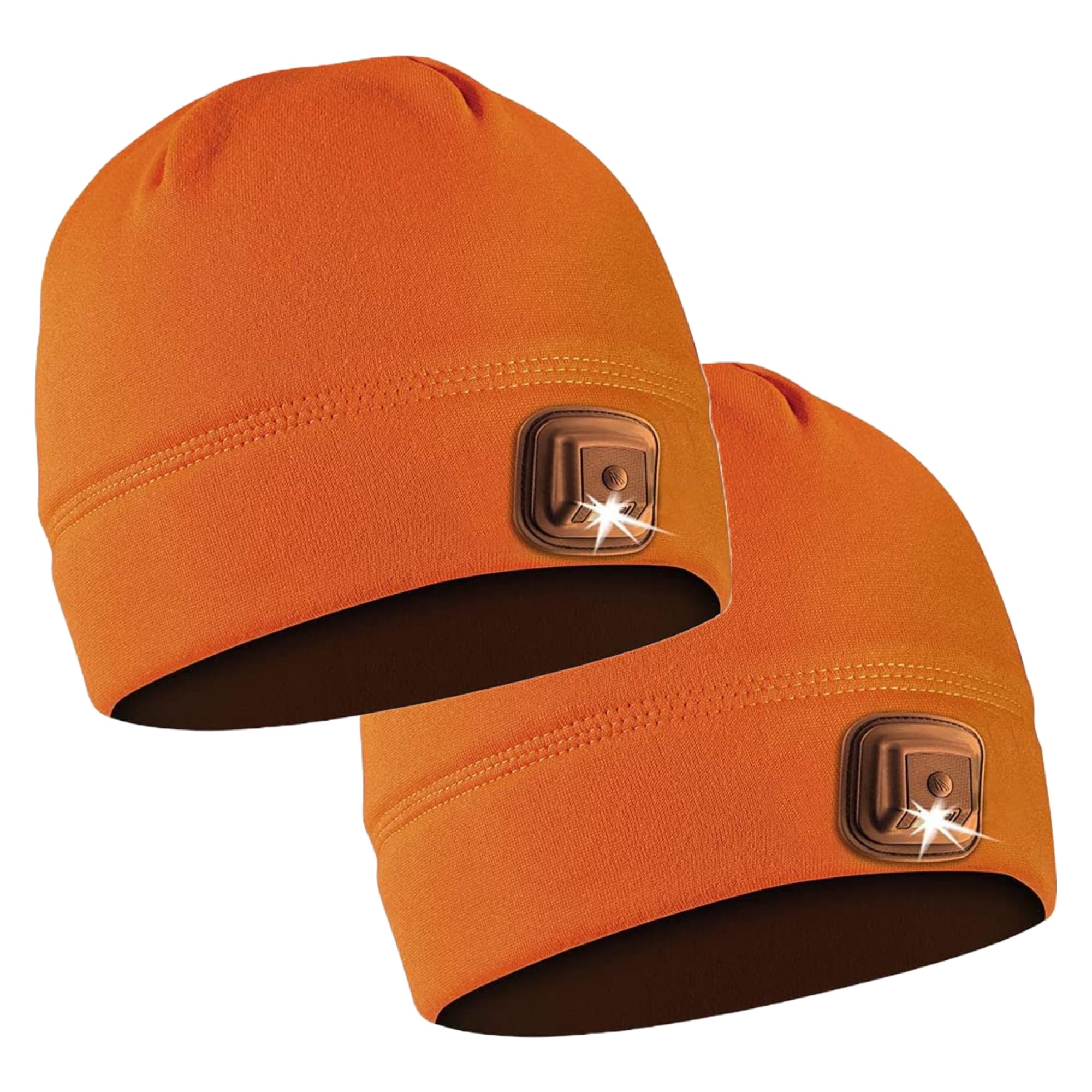 POWERCAP LED Hat Light 150 Lumens Rechargeable Fleece Beanie with Bright Built-in Headlamp Waterproof LED Warm One Size Cap