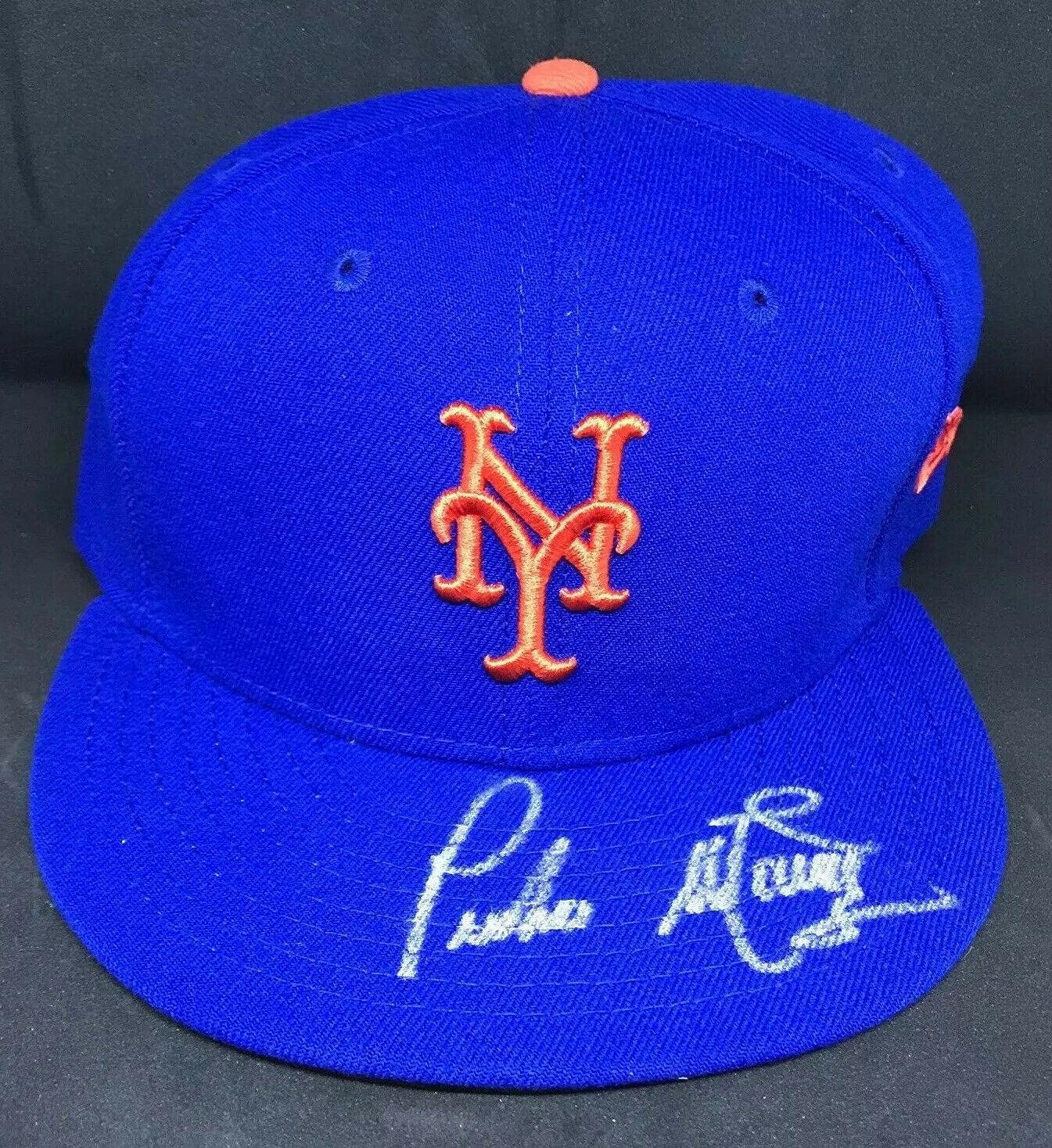 Pedro Martinez Signed Hat Authentic Official NY Mets Autograph HOF RedSox JSA - Autographed MLB Hats