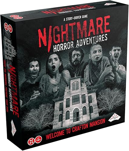 Nightmare Horror Adventures  Juego de mesa de misterio de asesinato para adultos y adolescentes