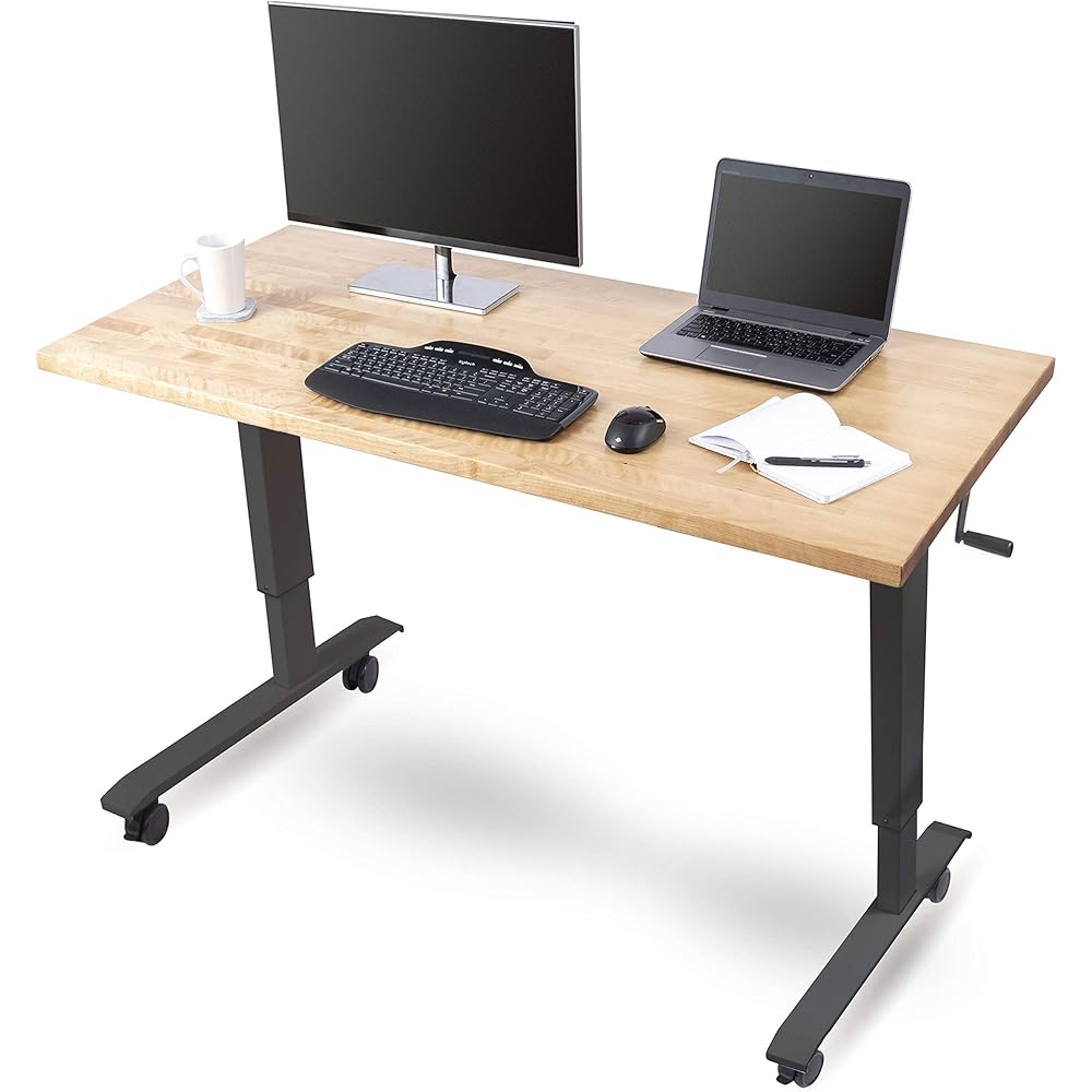 Stand Up Desk Store Solid Wood Adjustable Height Standing