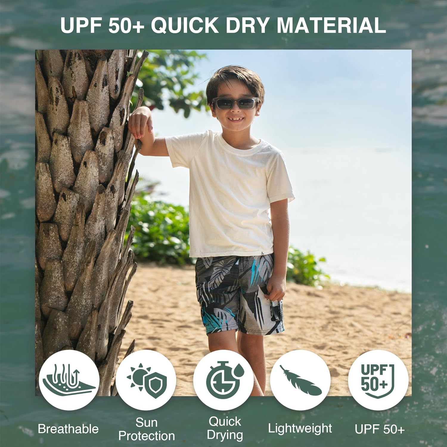 Kanu Surf Boys Line Up Quick Dry UPF 50+ Beach Swim Trunk - Image 2