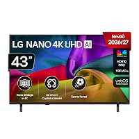 LG NANO AI UHD 43 Pollici, Serie NU8E 2026 Smart TV 4K - 43NU8E0B3LA