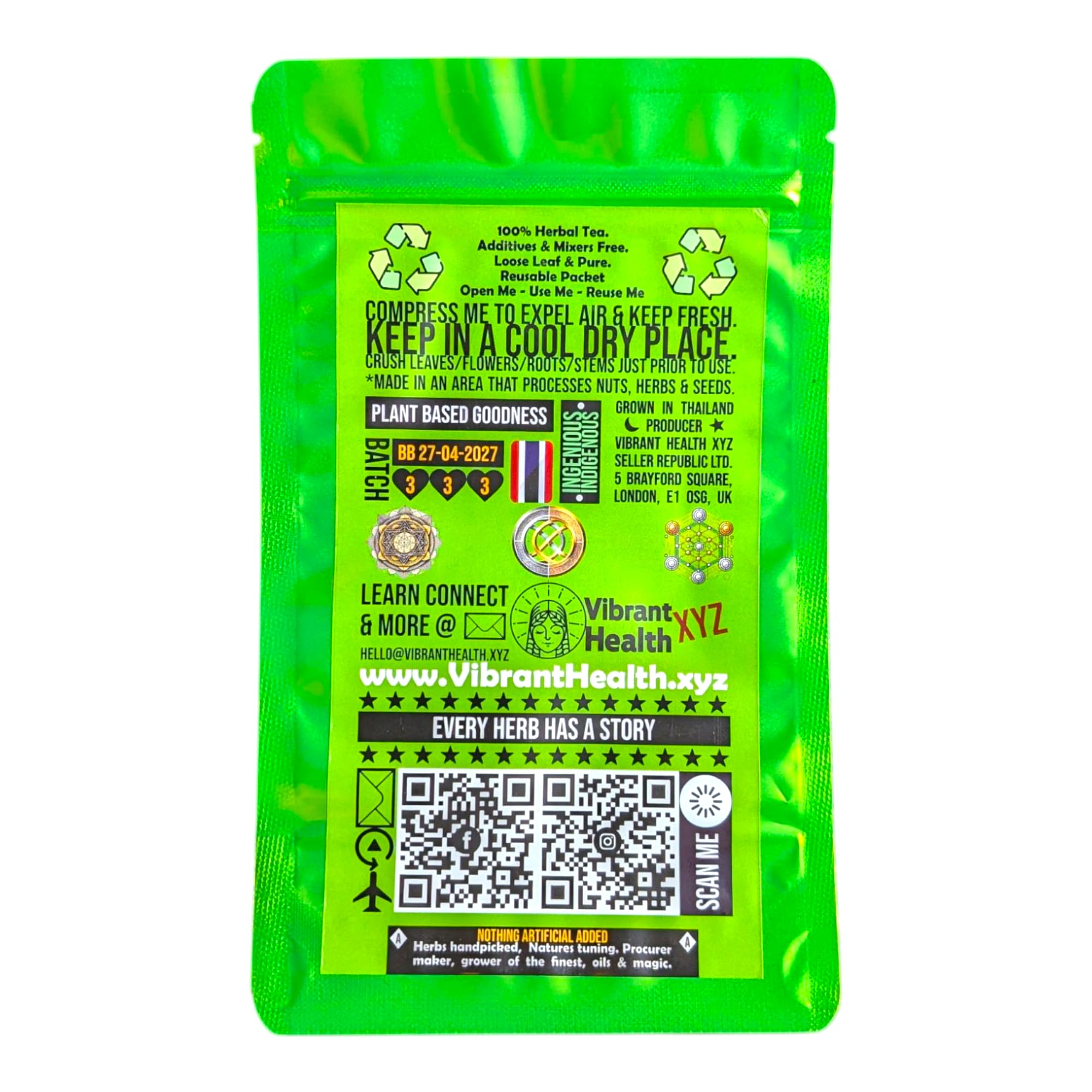 Papaya Leaf - Bitter Loose Leaf Herbal Tea 15g (23g Net Weight)