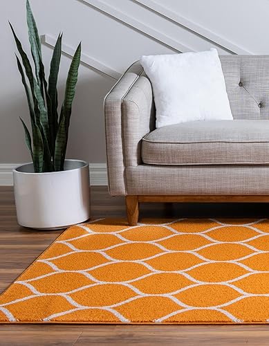 Miniatura 68 de Rugs.com Lattice Frieze Collection Alfombra – 4 x 6 pies, alfombra mediana negra perfecta para salas de estar, comedores grandes, planos abiertos