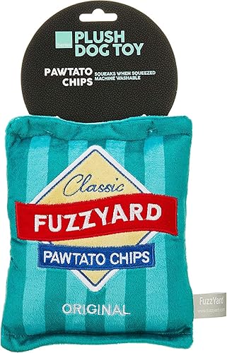 Miniatura 3 de Fuzzyard Juguetes para perros Foodie para jugar, peluche chirriante para todos los tamaños de raza (papas fritas Pawtato)