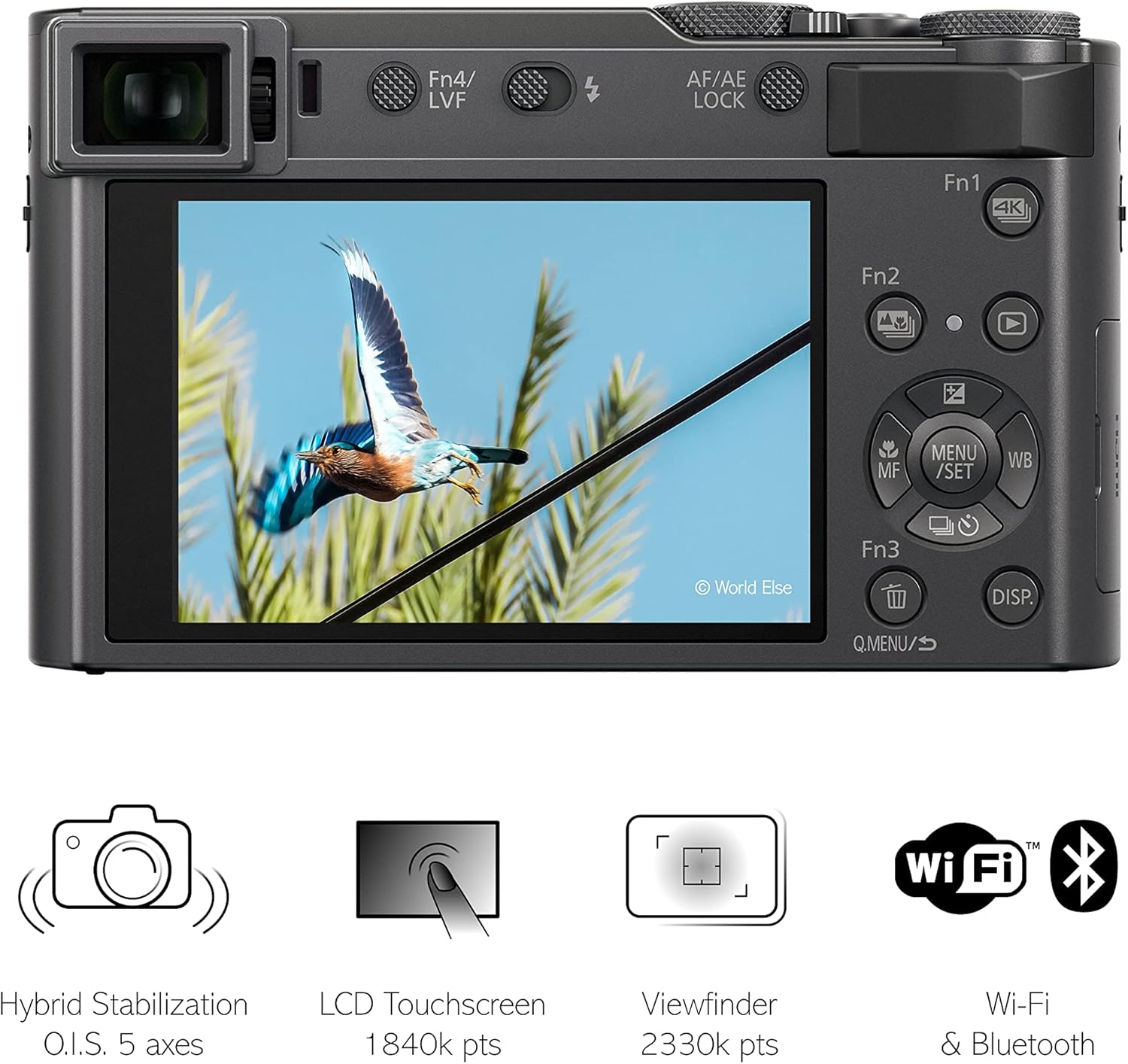 Panasonic LUMIX DC-TZ200DEGS Fotocamera Digitale Compatta con Sensore MOS da 20,1 MP, Registrazione Video 4K 24P e 30P, da Viaggio, Obiettivo Zoom Leica Ottico 15X, Argento Panasonic LUMIX DC-TZ200DEGS Fotocamera Digitale Compatta con Sensore MOS da 20,1 MP, Registrazione Video 4K 24P e 30P, da Viaggio, Obiettivo Zoom Leica Ottico 15X, Argento