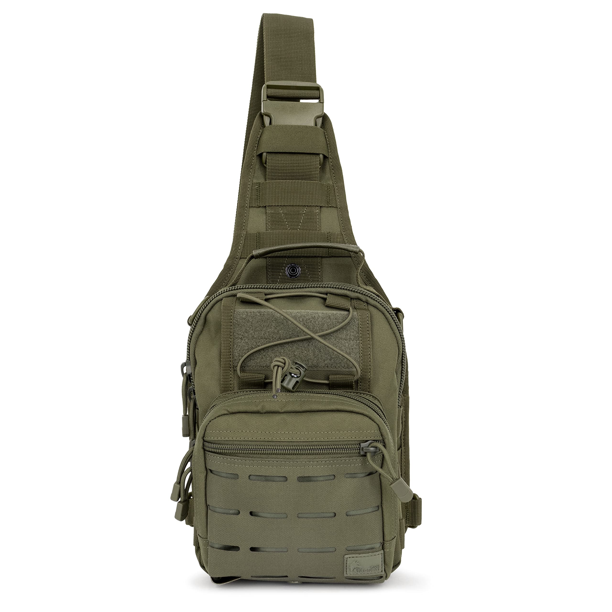 WOLF TACTICAL Compact EDC Sling Bag - Concealed Carry Shoulder Bag for Range Travel Hiking Outdoor Sports