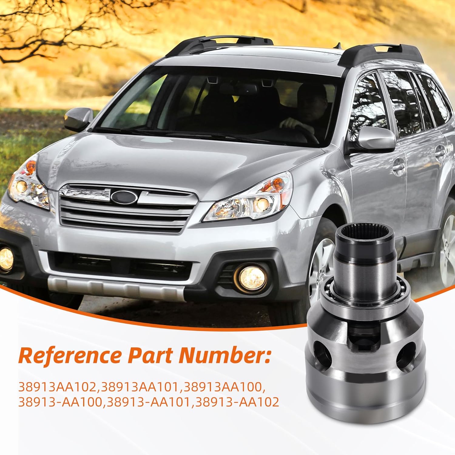 38913AA102 Center Differential Assembly Compatible with Baja 2003-2006, Forester 1999-2013, Impreza 1999-2018, Legacy 1999-2009, Outback 2000-2009, WRX 2012-2014