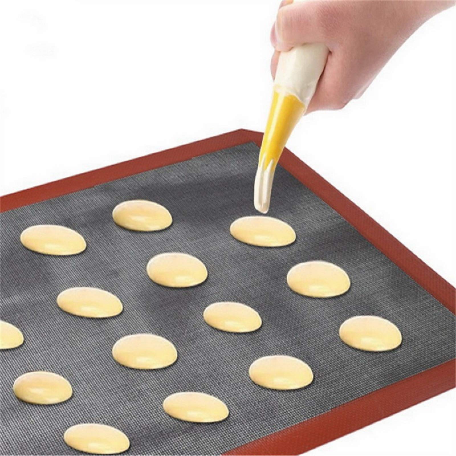 Resistente al calore forno foglio Liner antiaderente cottura Mat per biscotti pane biscotti soffio silicone pasticceria Mat strumento 2pcs E